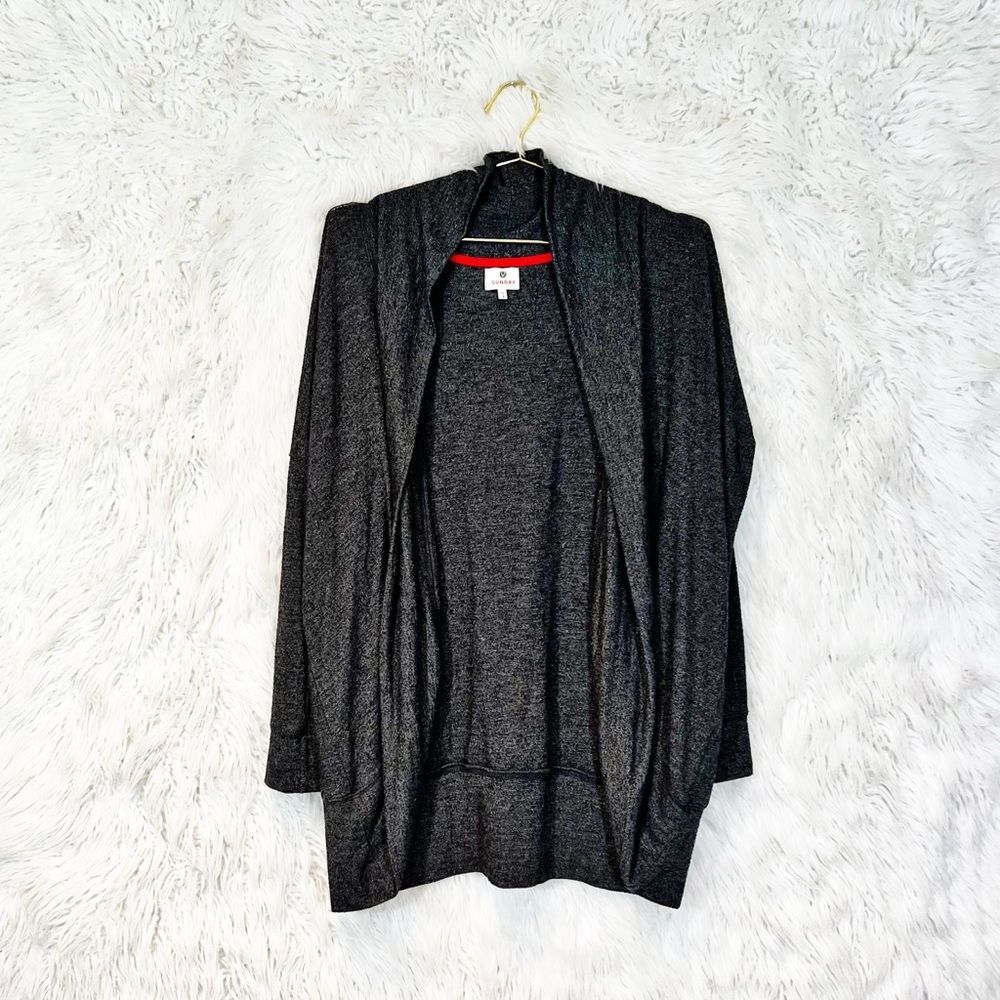 Sundry open front knit sweatshirt  cardigan